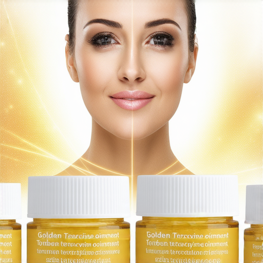 金霉素軟膏的神奇功效展示，了解如何改善皮膚問題，專業老師教授流利表達，畫面中有金霉素軟膏產品與使用方法，強調效果與專業指導。