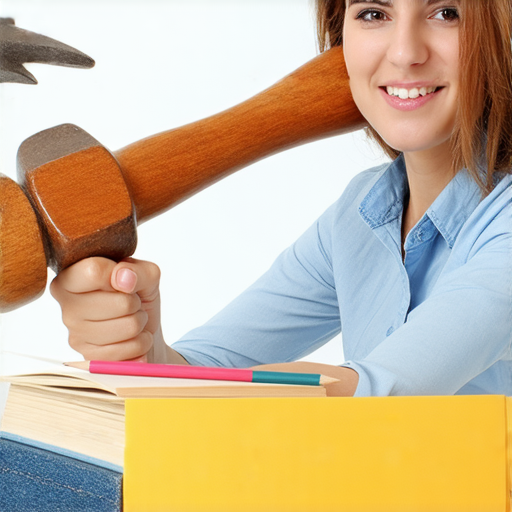 解鎖英文新技能的宣傳圖片，展示外籍老師與學生一對一教學，強調「錘子」的多元用法，吸引學習者體驗英語課程，提升語言能力。