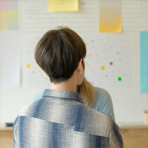 驟雨中學生與外籍老師一對一學習英文，展現語言能力提升的情景，教室環境明亮，學生專注聆聽，外籍老師友善指導，強調外語學習的重要性與效果。