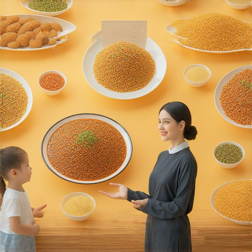 一名外籍老師與學生進行一對一英語學習，背景展示多樣美食，展現探索食肆與語言學習結合的場景，強調互動式教學的氛圍。