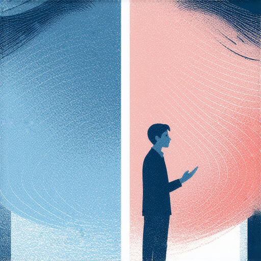 驚恐症症狀與影響的插圖，展示焦慮與恐懼的情緒，旁邊有外籍老師教授英文，適合需要了解驚恐症及增強語言能力的學習者。