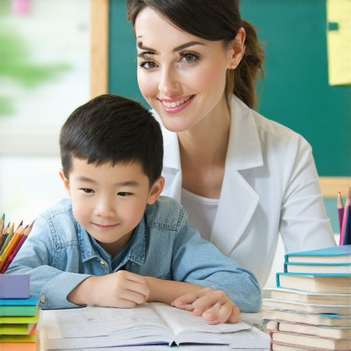 從綿羊到流利英語的學習過程，外籍老師在一對一課程中指導學生，學生專注聆聽，學習英語口說技巧，提升語言能力，享受互動學習的樂趣。