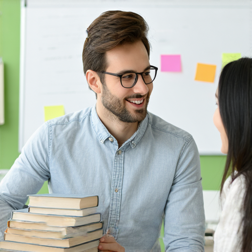 邱英語提供專業外籍老師一對一教學，幫助學生提升英文能力，圖片顯示老師與學生互動，展示學習氛圍，立即註冊探索更多課程資訊。