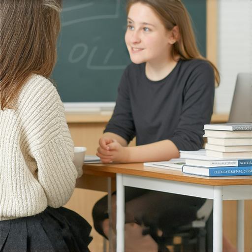 一對一外籍老師在教學環境中，針對餐桌英文進行流利對話的教學，學生專注聆聽，畫面展示學習氛圍，揭開餐桌英文的秘密，立即開始提升英語會話能力。