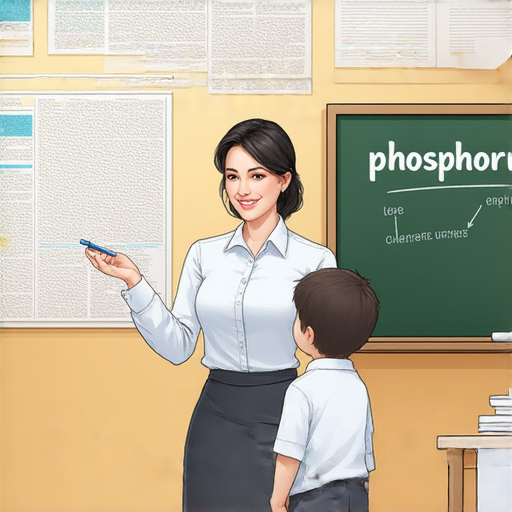 揭示磷的秘密的老師與學生進行一對一的英文教學，專注於提高學習者的英語能力，幫助他們在學業及生活中領先一步，展現互動學習的氛圍。