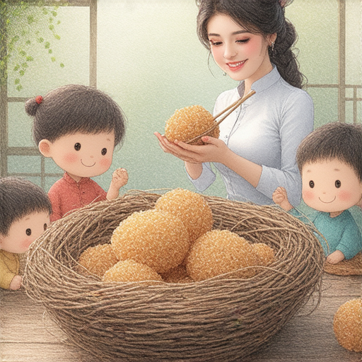 燕窩與外籍老師的學習場景，學生享受美味燕窩，並專注於學習流利英文，體驗一對一教學，探索語言與文化的美好結合。