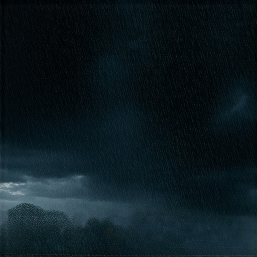 黑色暴雨警告背景圖，顯示暴雨來臨的景象，與外籍老師一對一學習英語技巧的概念，強調安全與應對措施的重要性，適合想了解氣象知識與英語的人士。