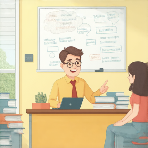 探索浮台英文學習，外籍老師一對一教學場景，學生與老師互動，提升英語能力，快樂學習的氛圍，讓語言學習變得更有效。