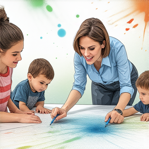 外籍老師與學生互動，使用油渍作為學習工具，展現創意英語教學方法，將生活細節轉化為英語學習的隱藏寶藏，探索新特點與技巧。