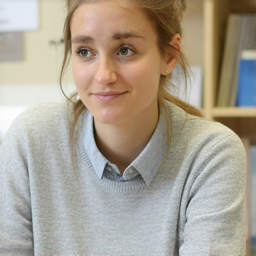 一位外籍老師與學生進行一對一英語教學，學生專注聆聽，老師輕鬆引導，背景顯示學習環境，強調流利溝通的學習體驗，適合想提升英語水平的學習者。