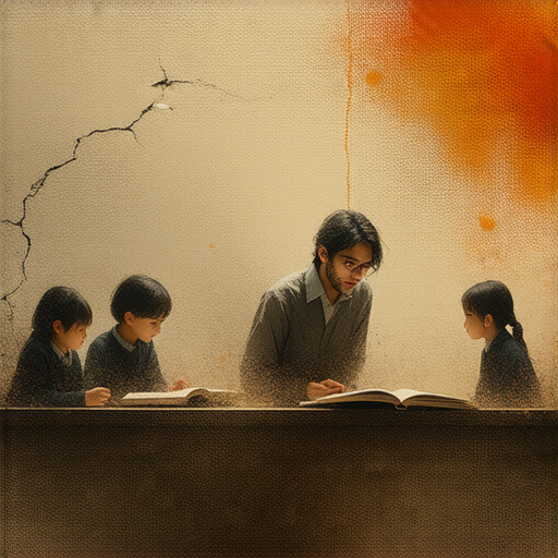 疤痕背後的故事，外籍老師與學生一起探索用英文表達的過程，展現交流與學習的互動，傳遞獨特的情感與經歷。