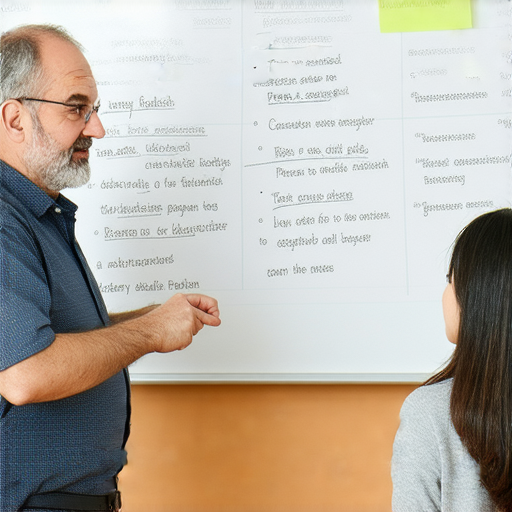 解密橘梨紗英文技巧的專業外籍老師一對一輔導場景，學生專注學習，老師耐心指導，提升英語能力，適合想要精進英語技能的人士。