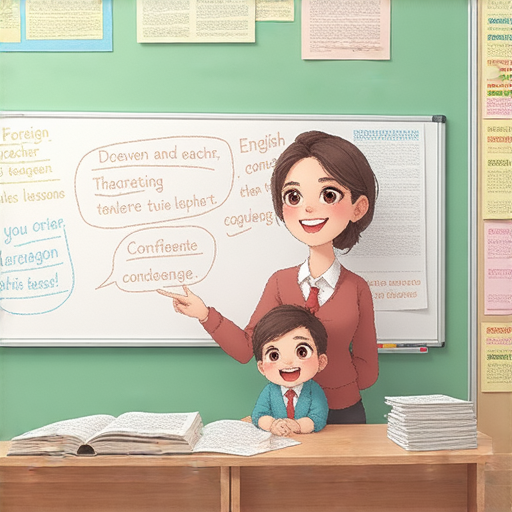 用肥皂學習英語流利對話的圖片，外籍老師在一對一教程中指導學生，寓教於樂的學習環境，幫助學生發現英語學習的秘密，提升溝通技巧與自信。