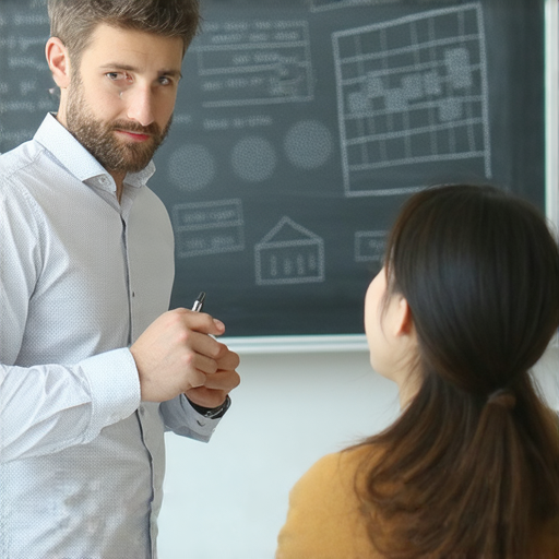 外籍英文老師與學員一對一交流，教導理財秘訣和財務自由的技巧，學生專注學習，提升理財能力，實現理想的經濟獨立。