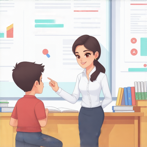 外籍老師一對一教學，展示學生與外籍教師進行互動，挑戰自己的英文能力，提升語言技能，創造積極學習環境。