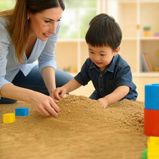 沉浸在沙缸英語世界中，外籍老師與學生一對一互動學習，展現語言探險的熱情氛圍，學生專心聆聽，創造生動的學習場景。