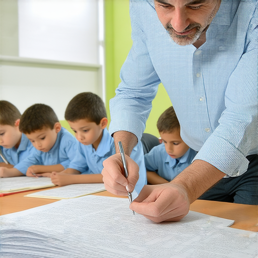 外籍老師授課中，學生專注學習狙擊槍的英文用語，桌上擺放與狙擊槍相關的教材，教室環境明亮，顯示快速入門的學習氛圍。