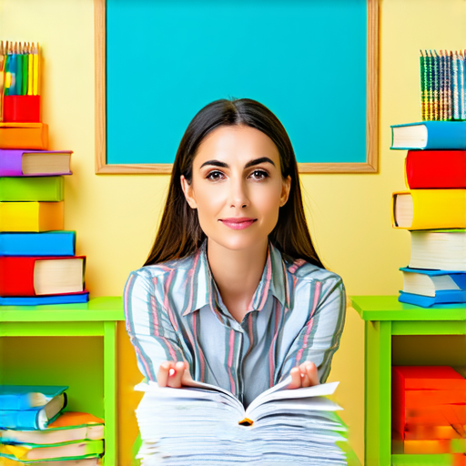 一位外籍教師正在進行一對一的英文教學，學生專心聆聽，背景展示英文學習資料，寓意揭開潛力的秘密，體驗無限學習可能性。