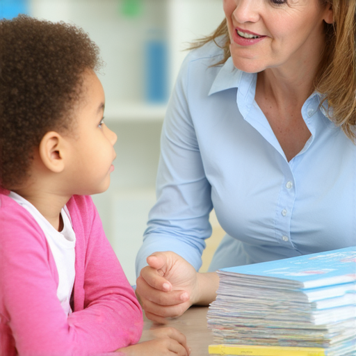 一位外籍老師與學生一對一交流，展示學習英文的過程，學生專注聆聽，環境輕鬆愉悅，象徵著從小步驟開始開啟流暢溝通之旅。