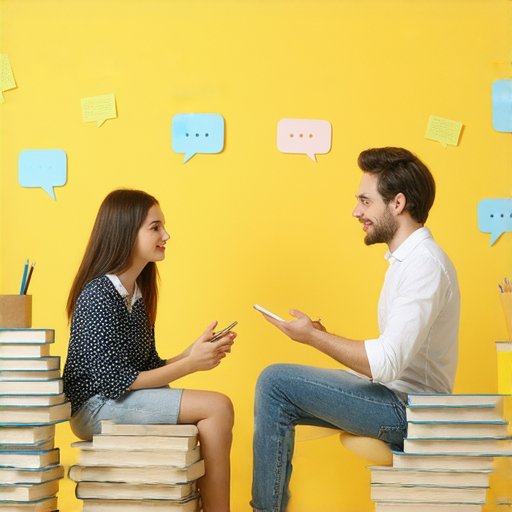 突破語言禁錮的圖片，展示學員與外籍老師進行一對一的英語學習，象徵著開啟英語自由之旅的過程，強調語言交流的重要性以及提升學習效果。