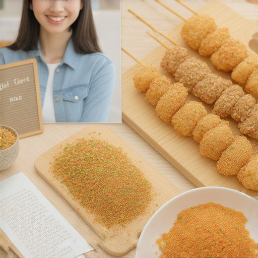 學英文課程宣傳圖片，外籍老師一對一教學，學生快樂學習，強調英文技能提升，如同烤串般美味有趣，邀請大家體驗提升英語能力的機會。