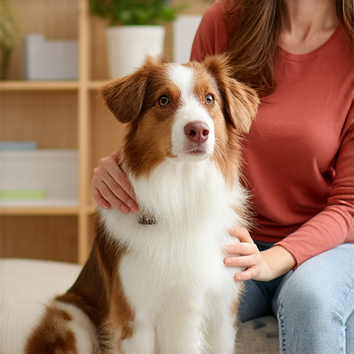 狗坐姿與外籍老師一對一教學互動，展示學習英語新方式，強調犬類放鬆態度與有效學習效果，鼓勵學生習慣使用外語，提升英文水平。