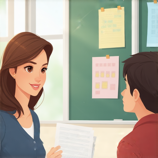 一位外籍老師與學生進行一對一英語課程，學生專注學習，背景為教室環境，展現流利英語學習的機會，啟發更多學習興趣，開啟英語之旅。