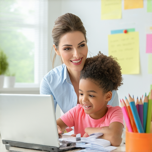 外籍老師一對一教學中，學生專注學習英文，提升語言能力，使用互動式教材，環境輕鬆愉快，體驗高效學習，探索英文新知。