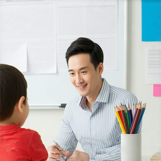 外籍老師一對一指導學生學習英文，展現專業教學方法，巧妙應對監管機構挑戰，助力學生發現英文學習的秘密，提升語言能力。