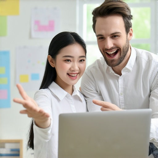 提升英語能力的學生與外籍老師進行一對一教學，專注於語言學習，互動交流中展現自信，創造愉快的學習氛圍，現在就來體驗獨特的外語課程。