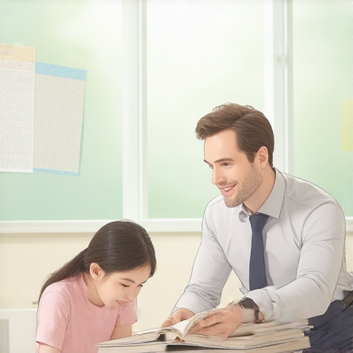 外籍老師一對一教學場景，學生透過互動學習提升英文口說能力，親切的教學氛圍讓學習變得輕鬆有趣，強調學英文不再難，適合所有學習者。