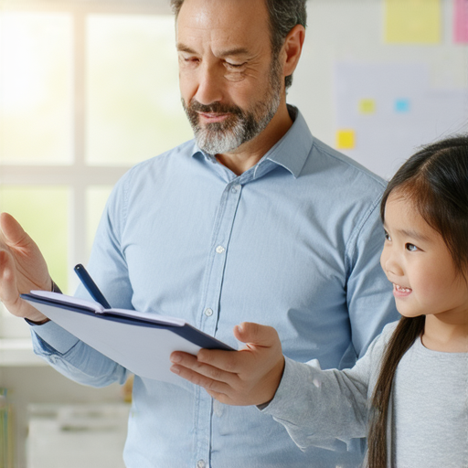 一位外籍英文老師正在進行一對一教學，學生專注聆聽，教室布置充滿學習氛圍，立即揭開魔術的秘密，讓你的英文如魔術般流利！