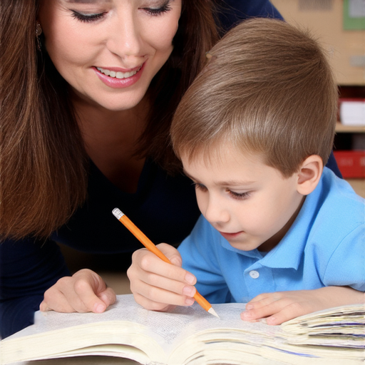 外籍老師一對一教學場景，學生專注學習《牧童笛》的英文內容，強調個性化教學的魅力與互動，提升語言學習效果，展現學習英語的興奮與活力。