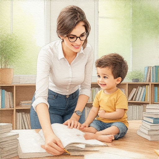 外籍老師正在為學生提供一對一的英文教學，學生專注學習，展現出快樂和專注的學習氛圍，讓人感受到英文學習的溫馨角落。