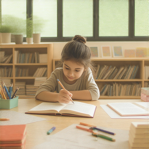 一位外籍老師與學生一對一進行英語學習，課堂上氣氛輕鬆愉快，學生專注參與，突破語言障礙，提升英語能力，享受學習的樂趣，體驗語言飛躍。