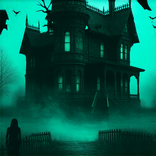 探索驚悚鬼屋背後的故事和外籍老師一對一英語課程海報，吸引學生了解恐怖主題與提高英語能力的學習機會。