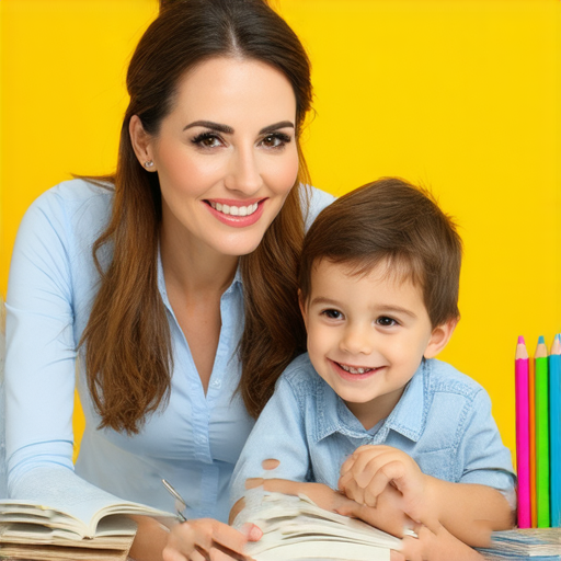 外籍老師與學生進行一對一英文教學，老師微笑引導學習，生動的課程氛圍，展示學生積極參與的瞬間，讓英語學習變得輕鬆有趣，突顯外籍教師的魅力。