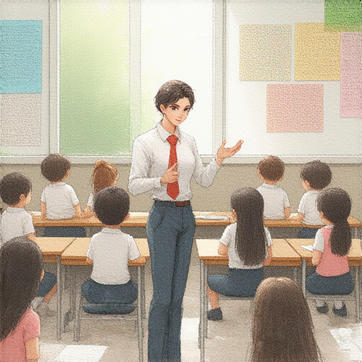 外籍老師授課場景，學生專注學習英文，教室內充滿活力，營造良好學習氛圍，提升英文實力，改變人生的機會。