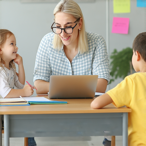 解鎖英文學習新方法的圖片，展示專業外籍老師進行一對一教學，強調高效學習與個性化指導，吸引學習者立即體驗全新教學方式。