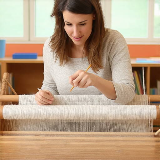 揭開織布機的神秘面紗，外籍老師一對一的英文教學，學生在課堂上專注學習，開啟你的學習之旅，提升英語能力，探索更多知識。