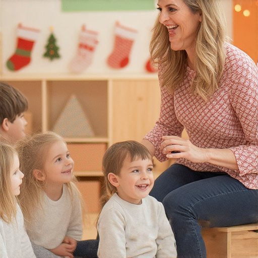 聖誕襪的英文秘密介紹，外籍老師與學生互動學習英語，活潑的教學場景，讓學習變得有趣且充滿節日氛圍，增進英語聽說能力。