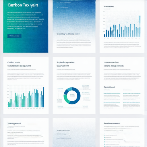 揭開神秘面紗的圖片，展示管理碳水稅務的策略與挑戰，背景有相關圖表與數據分析，強調穩定管理的重要性及其潛在的禮貌破壞力。