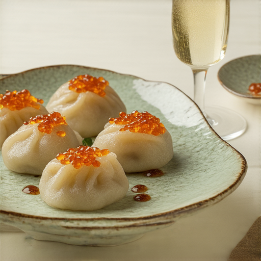 首爾餃子與香檳的美食盛宴，展現全球文化的多樣性與精緻風味，完美融合亞洲傳統與法國優雅，令人驚艷的美食旅程不可錯過。