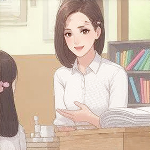 外籍老師一對一教學的場景，學生專注學習英語，老師耐心講解，營造輕鬆互動的學習氛圍，探索有效提升英文能力的方法，讓學習不再浪費。