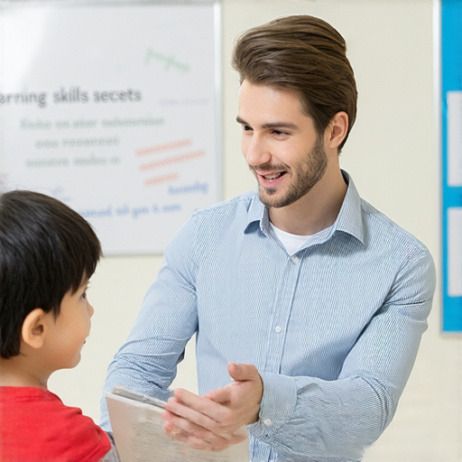 金正恩英文教學圖片，外籍老師與學生一對一互動，展示流利溝通的學習過程，揭開金正恩的英文秘密，提升英語能力，立即體驗專業指導。