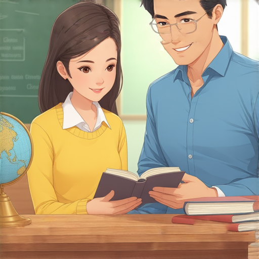 一位外籍老師正在與學生進行一對一英文課程，專注地交流，學習流利說英文，打破語言障礙，提升語言能力。