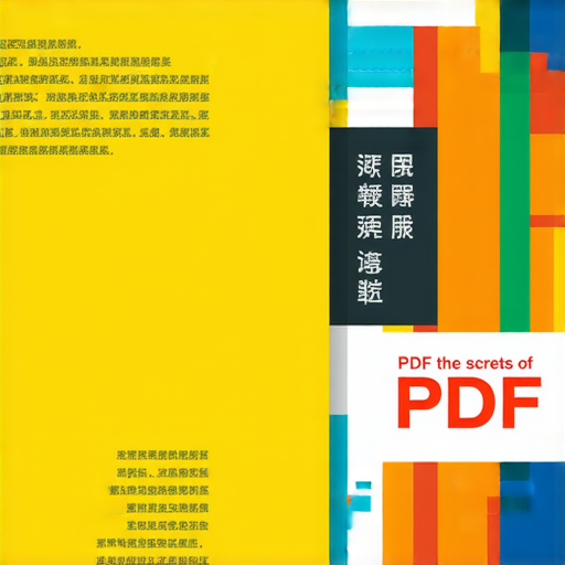 揭開PDF的秘密書籍封面，展示多種PDF操作技巧與應用，色彩鮮明，吸引讀者眼球，標題突出，適合希望提升PDF使用效率的讀者。
